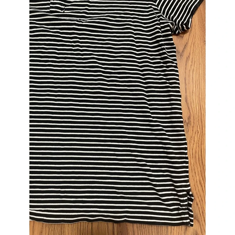 Polo Ralph Lauren Shirt Mens Extra Large Featherweight Mesh Striped Black